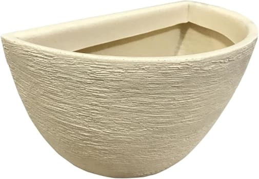 Vaso de Parede 18X33 Cm Alpe Amêndoa