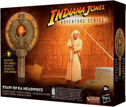 Medalhão Indiana Jones Adventure Series - Bastão De Ra, Acessório Para Cabeça - Com Efeitos De Luz