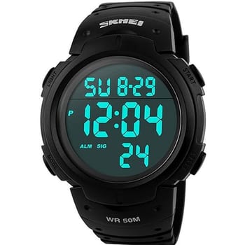 Relógio Masculino Skmei 1068 Á Prova D'água 50m Digital Esporte Shock Militar Preto