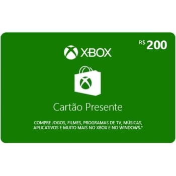 Gift Card Xbox: 200 Reais Código Digital