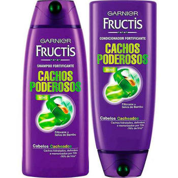 Kit Shampoo Fructis Cachos Poderosos 400ml + Condicionador Fructis Cachos Poderosos 400ml