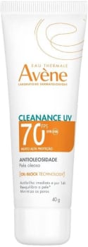 Protetor Solar Antioleosidade Avène Cleanance UV FPS70 40g