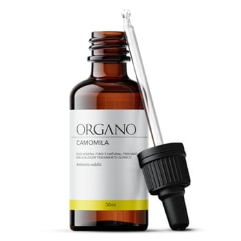 Óleo Vegetal de Camomila ORGANO 100% Puro Clareamento Capilar Natural – Uso Capilar e Corporal 30ml