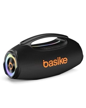 Basike Caixa de Som Bluetooth Portátil 80W RMS (Pico 120W), TWS Estéreo