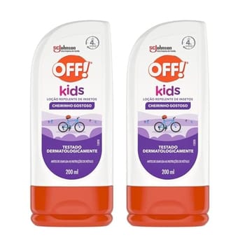 OFF! Kids Loção Repelente de Insetos Infantil, 2 Unidades de 200ml