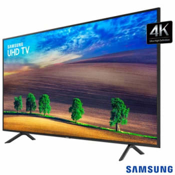 Smart TV UHD 4K Samsung LED 49” com Solução Inteligente de Cabos, HDR Premium e Plataforma Smart Tizen - UN49NU7100GXZD - SGUN49NU7100_PRD