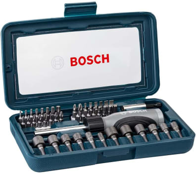 Kit de Pontas e Soquetes Bosch para parafusar com 46 unidades