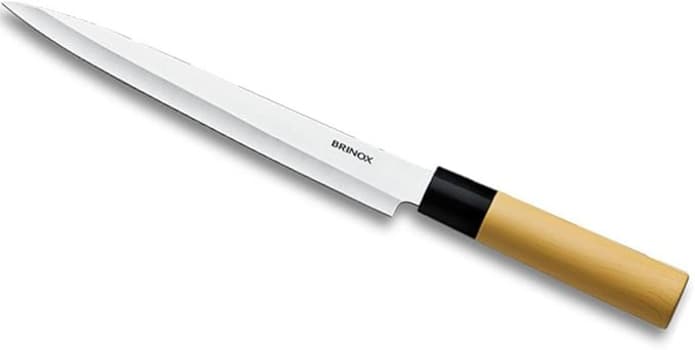 Faca Para Sushi E Sashimi 8 1/2" Samurai Brinox Aço Inox