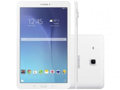 Tablet Samsung Galaxy Tab E T560 8GB 9,6" Wi-Fi - Android 4.4 Proc. Quad Core Câm. 5MP + Frontal - Magazine Ofertaesperta