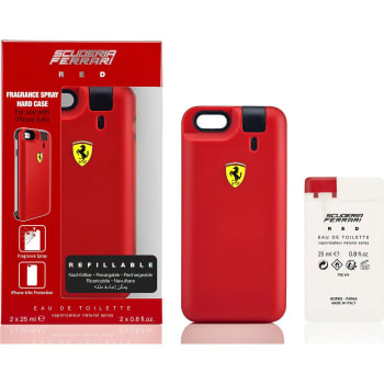 Ferrari Kit Masculino Capa de Iphone 6/6S RED EDT 25ml + Refil 25ml - Vermelho