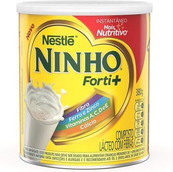 2 Unidades Composto Lácteo Nestlé Ninho Instantâneo Forti+ 380g