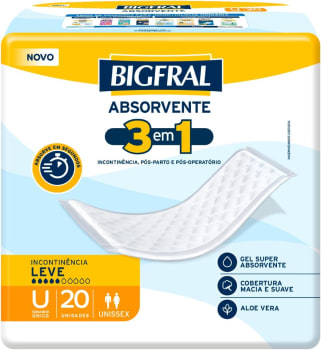 Bigfral Absorvente 20 unidades