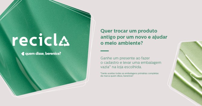 1 produto usado = 1 produto novo - Quem disse, berenice?