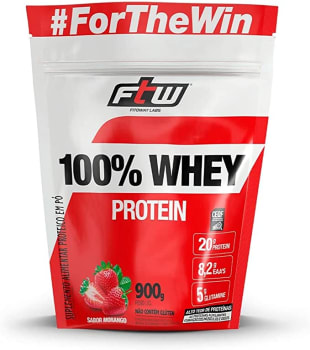 Whey Fitoway Ftw 100% Morango Refil 900g