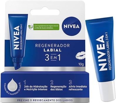 NIVEA Hidratante Labial Regenerador 3 em 1 10g