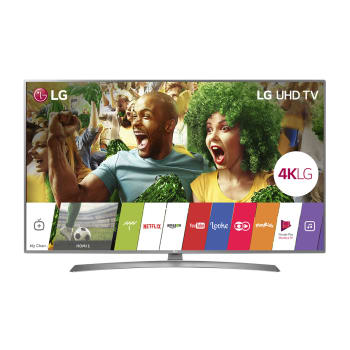 Smart TV LED 75" LG 75UJ6585 Ultra HD 4K 4 HDMI 2 USB Prata e Preto com Conversor Digital Integrado