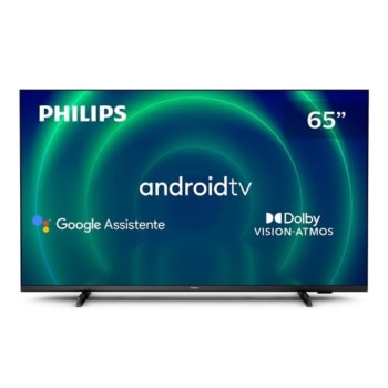 Smart TV Philips 65" 4K UHD LED Android TV 60Hz 65PUG7406/78