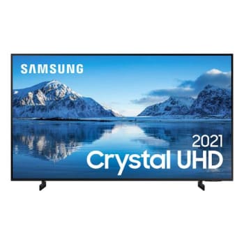 Smart TV LED 55" 4K Samsung 55AU8000 3 HDMI 2 USB Wi-Fi Bluetooth - UN55AU8000GXZD