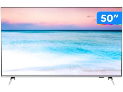 Smart TV 4K LED 50” UHD Philips 50PUG6654/78 Wi-Fi - Bluetooth 3 HDMI 2 USB Bordas Ultrafinas