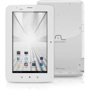 Tablet Multilaser M-PRO Tela 7" Android 4.1 4GB 3G Wi-Fi Branco Dual Core