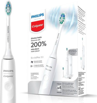 Escova De Dente Elétrica Colgate Philips Sonicpro 30 Recarregável Bivolt