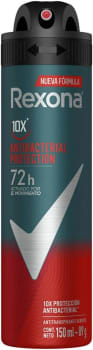 2 Unidades - Desodorante Rexona Masculino Antibacterial 150ml