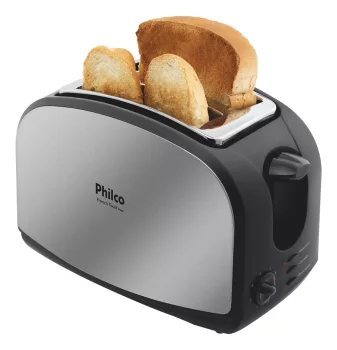 Torradeira French Toast Philco com 8 Níveis de Tostagem 900W