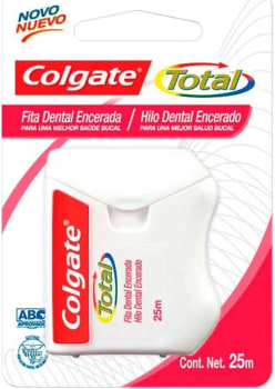 2 Unidades - Fita Dental Colgate Total Encerada 25m