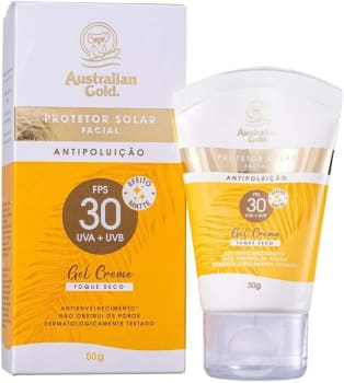 Australian Gold Protetor Solar Facial Gel Creme Fps 30 50Gr, Australian Gold