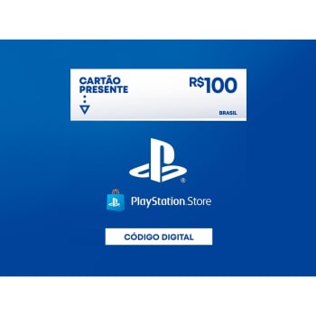 R$100 PlayStation Store - Cartão Presente Digital [Exclusivo Brasil]