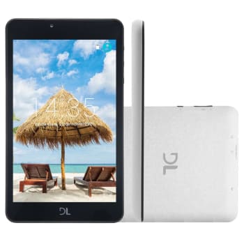 Tablet DL C17 Hawar TX387 Branco com Tela de 7", 8GB, Câmera, Wi-Fi, Android 7.0 e Processador Quad Core