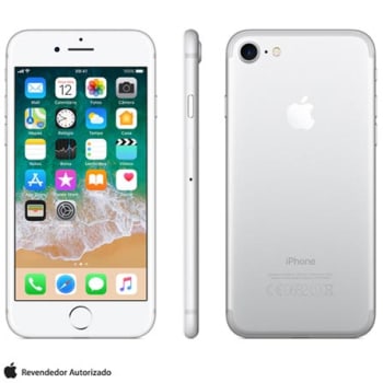 iPhone 7 Prata com Tela de 4,7”, 4G, 32 GB e Câmera de 12 MP - MN8Y2BR/A - AEMN8Y2BRAPTA_PRD