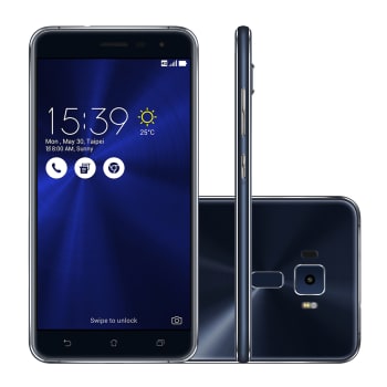 Smartphone Asus Zenfone 3 ZE552KL 32GB Preto Safira 4G Tela 5.5" Câmera 16 MP Android 6.0