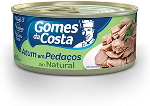 10 Unidades Atum Em Pedaços Ao Natural Gomes Da Costa 170g