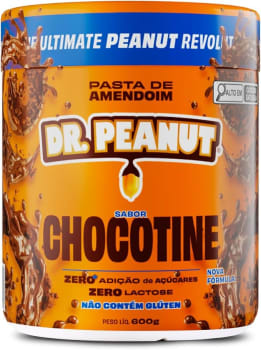 Pasta de Amendoim DR. Peanut Chocotine 600G - Com Whey Protein