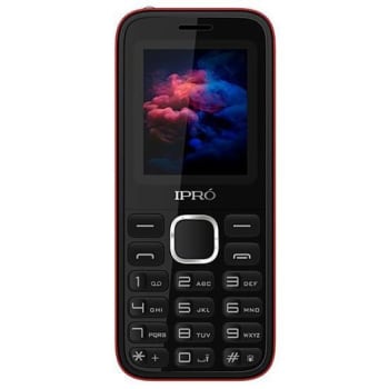 Celular iPro A8 Mini Dual SIM 32MB Tela de 1.8" Câmera VGA - Preto/Vermelho