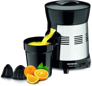 Espremedor de Frutas Mondial Turbo Bivolt 1L Inox - E-10