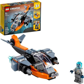 Brinquedo LEGO Creator 3 em 1 Ciberdrone 113 Peças - 31111