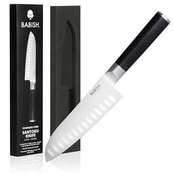Faca Santoku Babish, aço alemão, 16,5 cm
