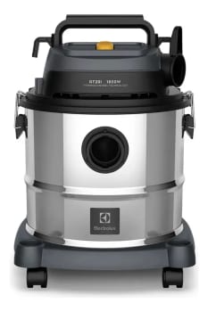Aspirador Pó e Água Electrolux função Sopro Compacto Líquidos Químicos Inox 1800W 20L total 15L útil protetor térmico GT20i