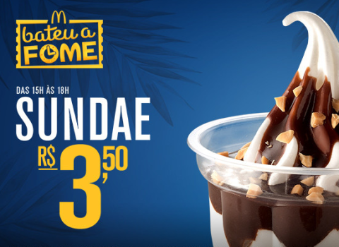 Sundae R$3,50 - McDonalds