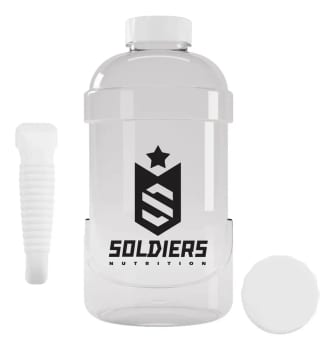 Galão de Água 1,8L Soldiers Nutrition Hidratação Treino Academia Esporte Acessório