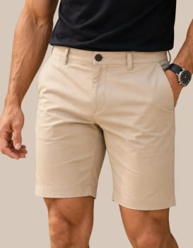 Bermuda Sarja Alfaiataria Masculino Chino Sport Fino Social