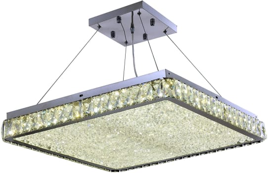 Pendente Plafon Ameerah Sl-5704l-h1 Led Wee Cromado/Transparente