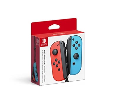 Nintendo, Controle Nintendo Switch, Joy-Con, Esquerdo e Direito, Versátil, Azul Neon e Vermelho Neon