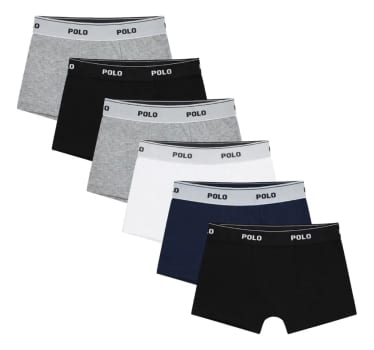 Kit 6 Cuecas Infantil Boxer Polostar Cotton 100% Algodão