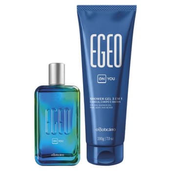 Combo Egeo On You: Desodorante Colônia + Shower Gel Cabelo, Corpo e Barba