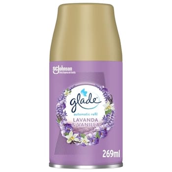 Glade Aromatizador de Ambiente Automático, Lavanda e Baunilha, Refil 260ml