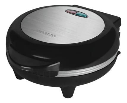 Omeleteira Antiaderente Elétrica Dupla 800W Mr. Cheff Redonda Preta 220V Agratto Aoip01i-02