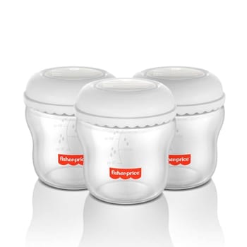 Kit 3 Frascos para Armazenar Leite 150 ml Mom's Essentials Frisher Price - BB1077